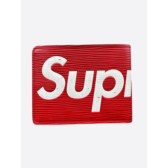 Louis Vuitton Supreme Red & White EPI Wallet - Picture 2 of 4